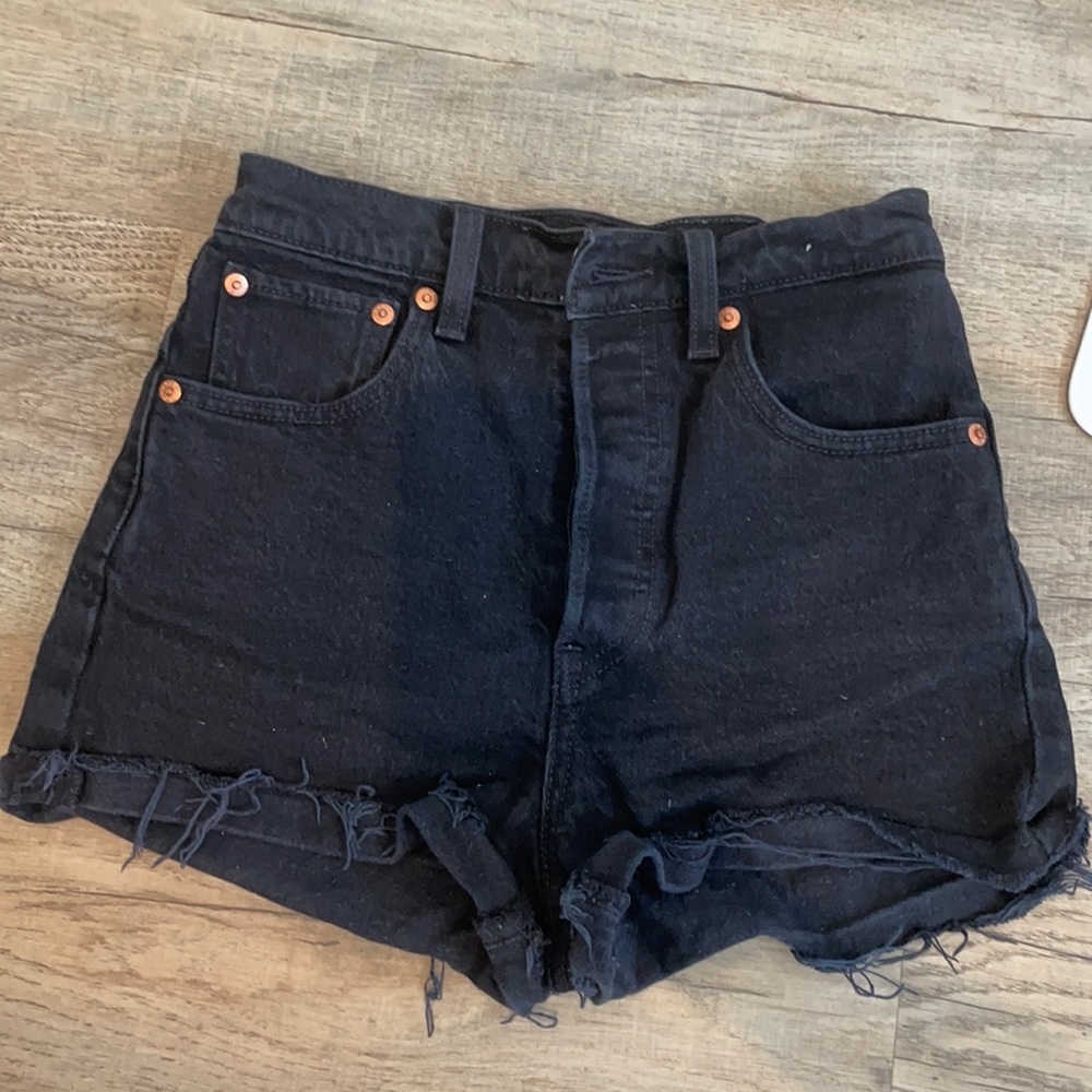 Levi's Black Shorts - Barely Worn - High Waisted